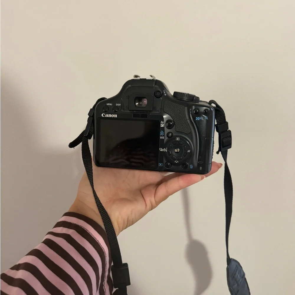 Canon Black Digital Camera with Strap